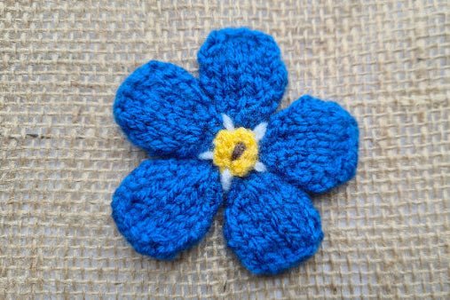 Forget - me - not Knitting Pattern PDF Download - Fitting in Knitting