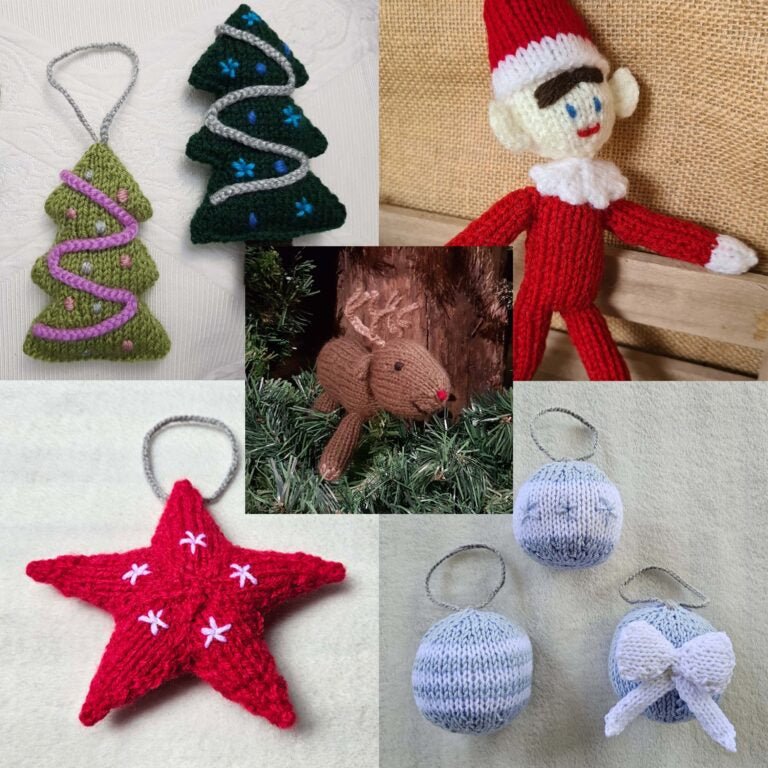 Collection of Christmas Knitted Toys & Decorations – Big Bundle of PDF Downloads! - Fitting in Knitting