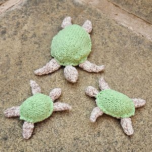 Big & Little Turtle Knitting Pattern PDF Download - Fitting in Knitting