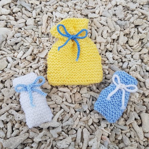 Pouches & Drawstring Bags Knitting Pattern PDF Download - Fitting in Knitting
