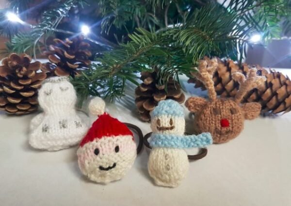 Christmas Mini Bundle! PDF Download of Little Christmas Knitting Pattern Fun - Fitting in Knitting