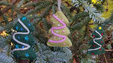Medium Christmas Tree Knitting Pattern PDF Download