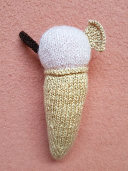 Ice Cream Knitting Pattern PDF Download - Fitting in Knitting