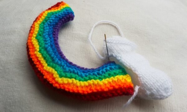 Rainbow Knitting Pattern PDF Download - Fitting in Knitting