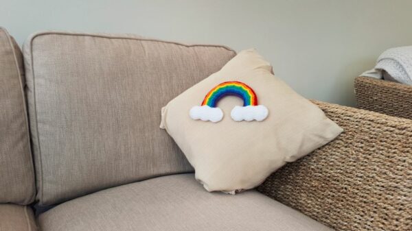 Rainbow Knitting Pattern PDF Download - Fitting in Knitting