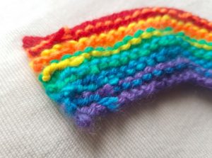 Rainbow Knitting Pattern PDF Download - Fitting in Knitting