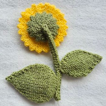 Sunflower Knitting Pattern PDF Download