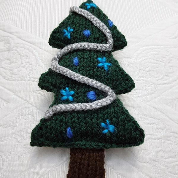 Medium Christmas Tree Knitting Pattern PDF Download