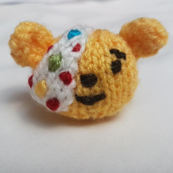 Pudsey Bear Knitting Pattern PDF Download - Fitting in Knitting
