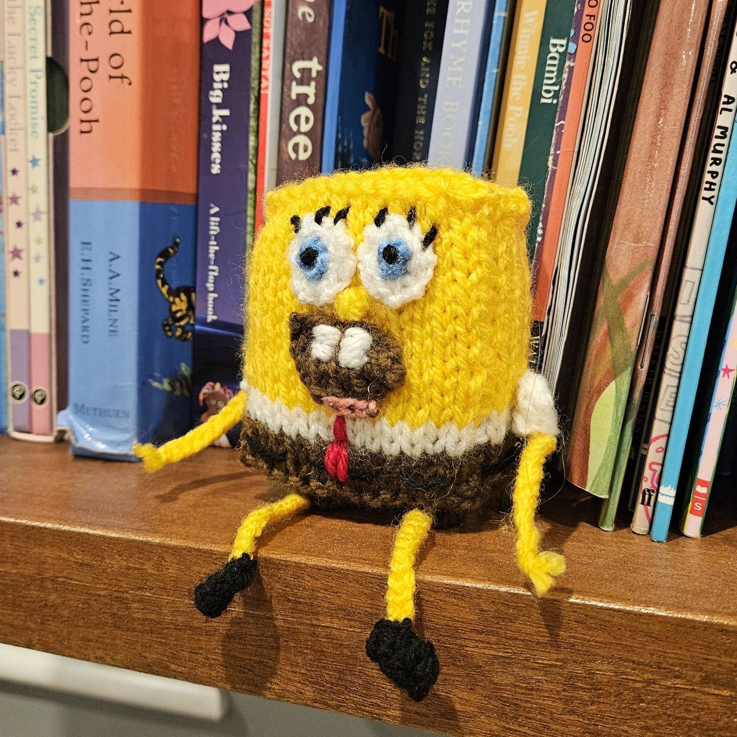 SpongeBob Knitting Pattern PDF Download - Fitting in Knitting