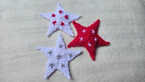 Star Knitting Pattern PDF Download - Fitting in Knitting