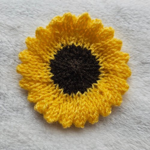 Sunflower Knitting Pattern PDF Download - Fitting in Knitting