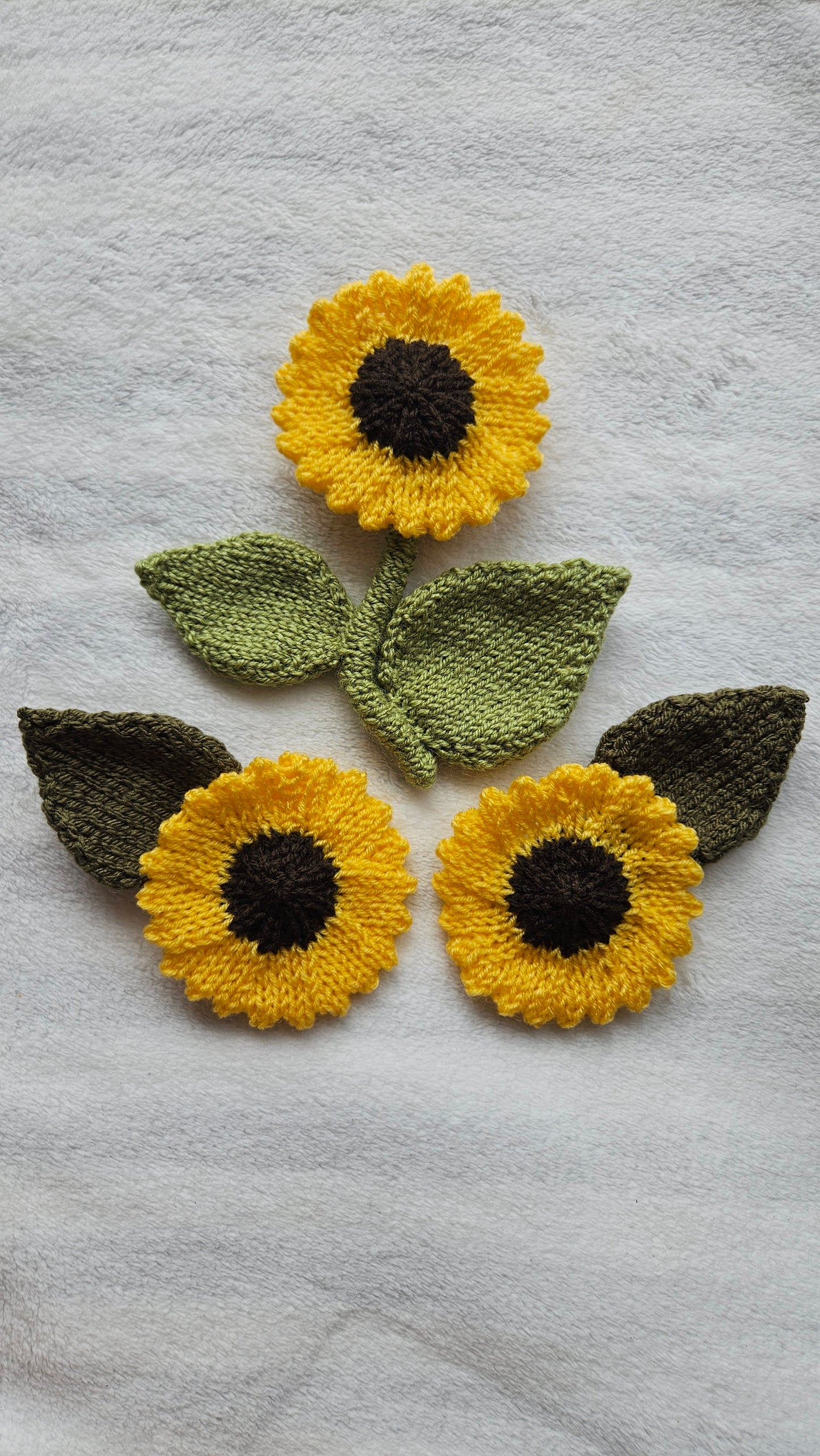 Sunflower Knitting Pattern PDF Download