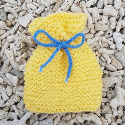 Pouches & Drawstring Bags Knitting Pattern PDF Download - Fitting in Knitting