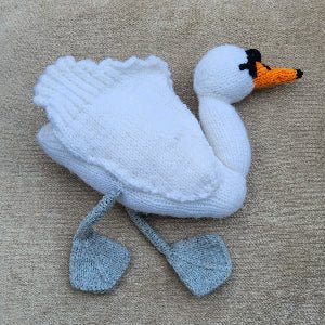 Mute Swan Knitting Pattern PDF Download - Fitting in Knitting
