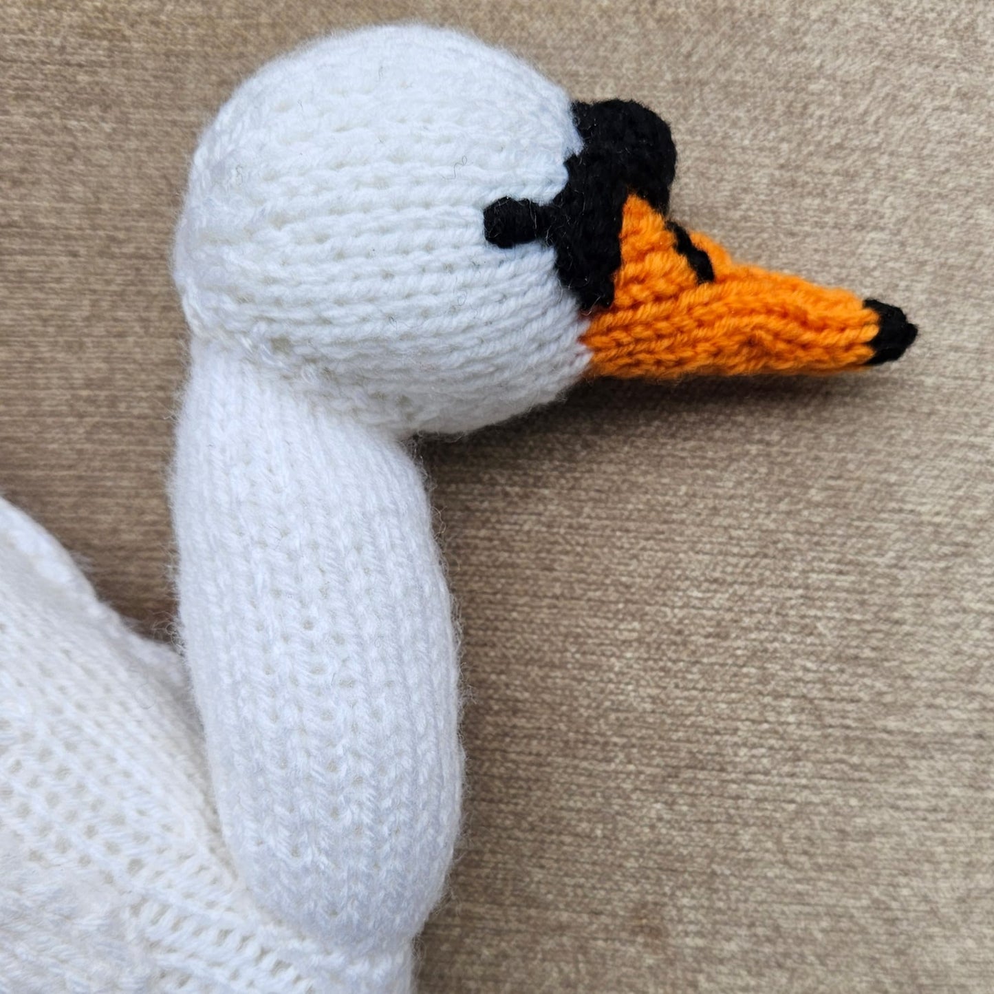 Mute Swan Knitting Pattern PDF Download - Fitting in Knitting