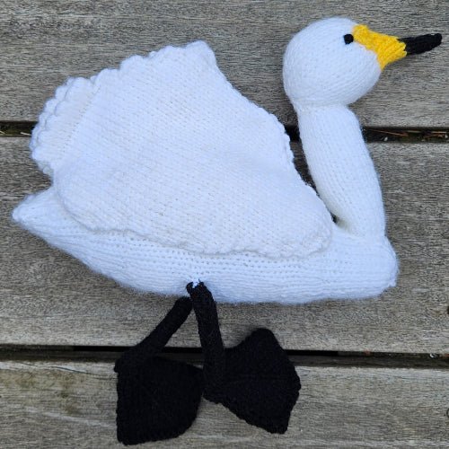 Whooper Swan Knitting Pattern PDF Download - Fitting in Knitting