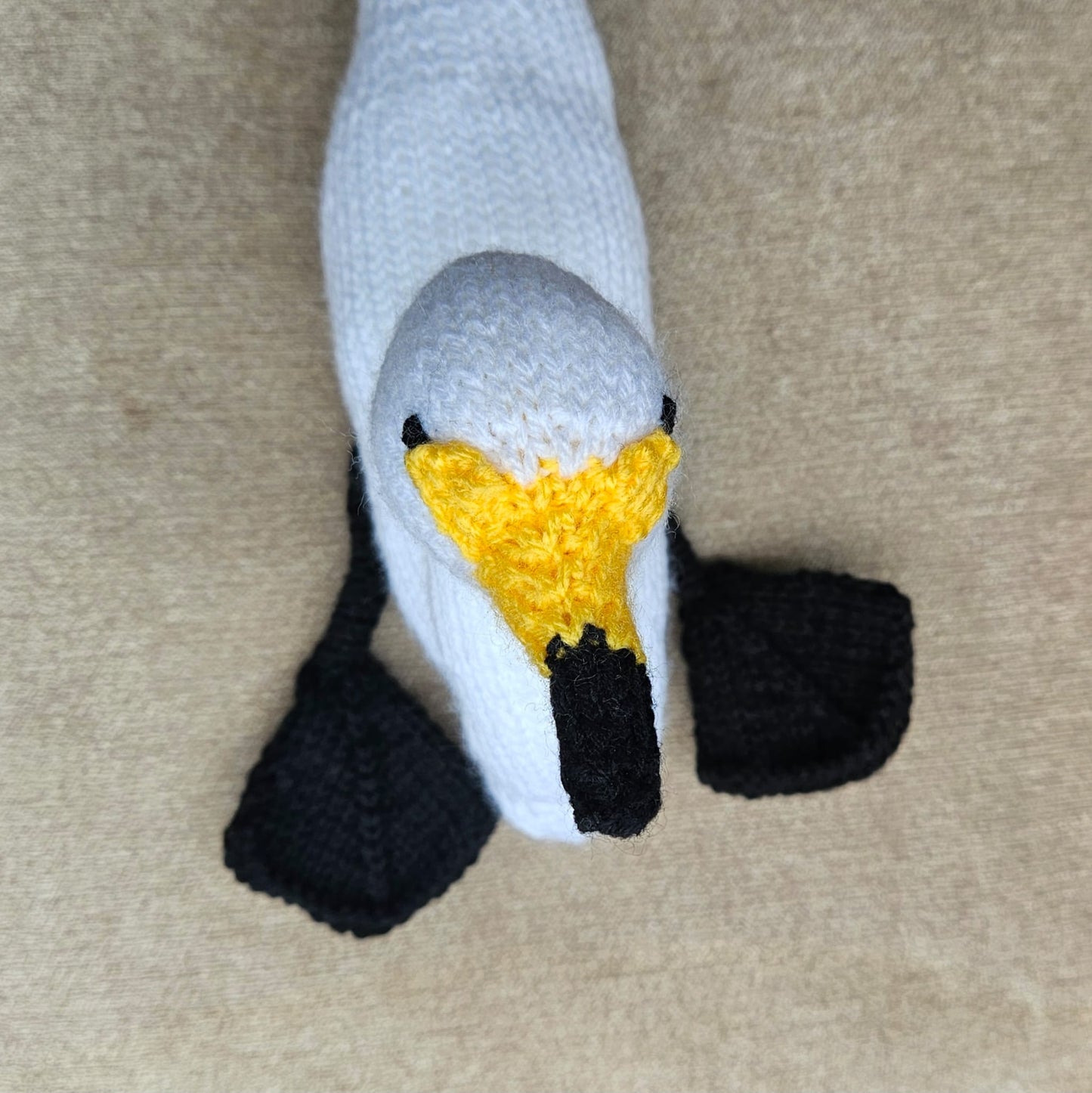 Whooper Swan Knitting Pattern PDF Download - Fitting in Knitting