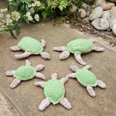 Big & Little Turtle Knitting Pattern PDF Download - Fitting in Knitting
