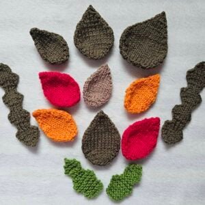 Mixed Leaves Knitting Pattern PDF Download - Fitting in Knitting