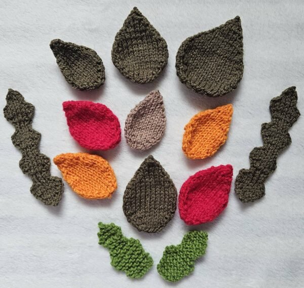 Mixed Leaves Knitting Pattern PDF Download - Fitting in Knitting
