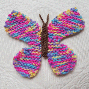 Quick Butterfly Knitting Pattern PDF Download - Fitting in Knitting