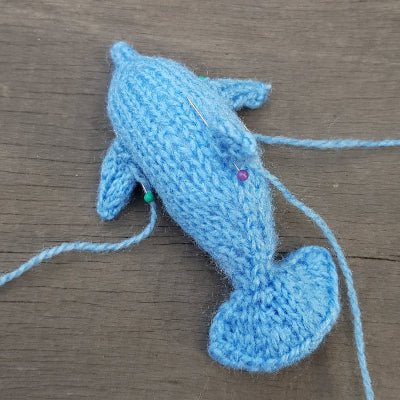 Dolphin Knitting Pattern PDF Download - Fitting in Knitting