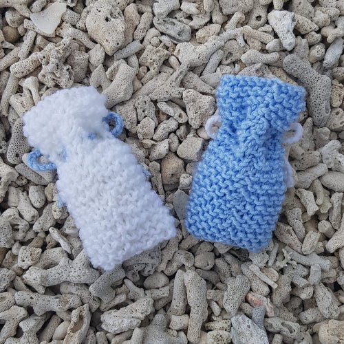 Pouches & Drawstring Bags Knitting Pattern PDF Download - Fitting in Knitting