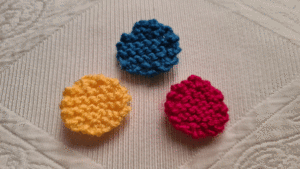Knitted Spots or Knitted Circles Knitting Pattern PDF Download