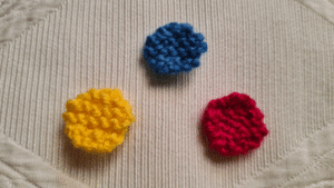 Knitted Spots or Knitted Circles Knitting Pattern PDF Download