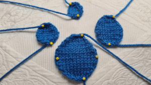Knitted Spots or Knitted Circles Knitting Pattern PDF Download