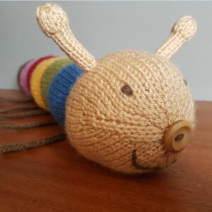 Knitted Caterpillar - Fitting in Knitting