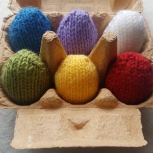 Knitted Eggs – Fitting in Knitting