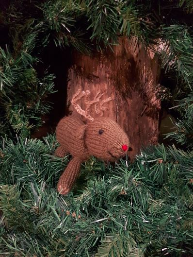 Knitted Reindeer – Rodney Senior - Fitting in Knitting