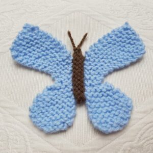 Knitted Butterfly – The Quick One - Fitting in Knitting