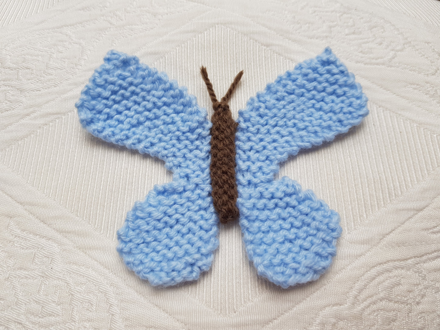 Quick Butterfly Knitting Pattern PDF Download