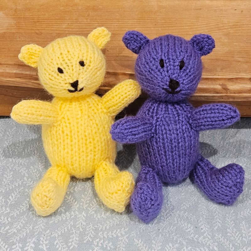 Little Teddy Knitting Pattern PDF Download - Fitting in Knitting