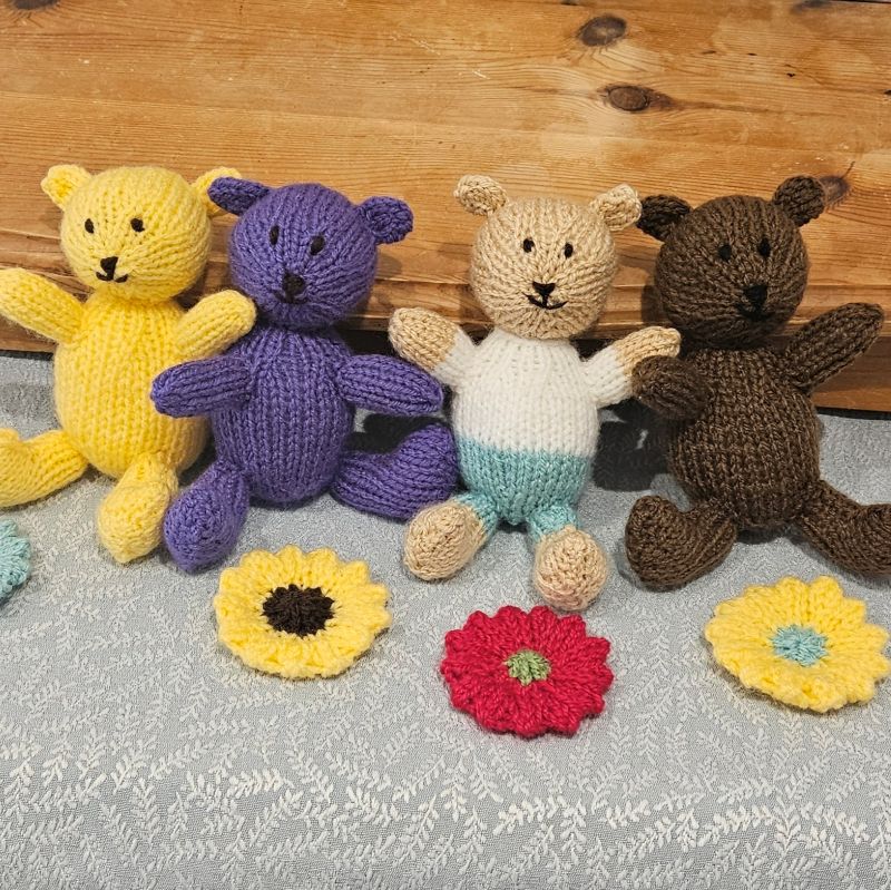 Little Teddy Knitting Pattern PDF Download - Fitting in Knitting