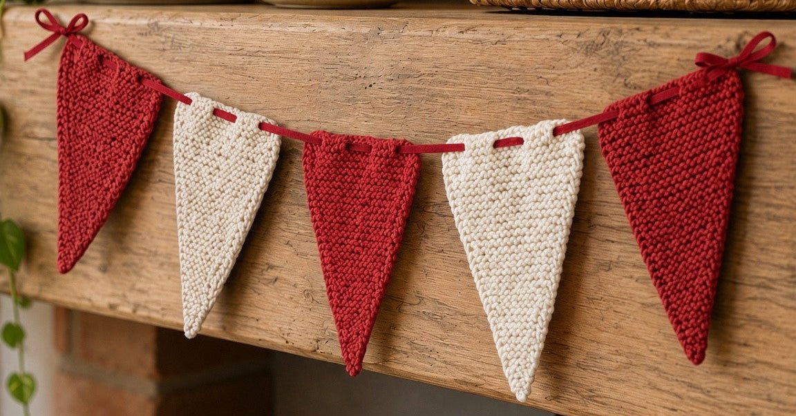 Bunting Knitting Pattern PDF Download - Fitting in Knitting