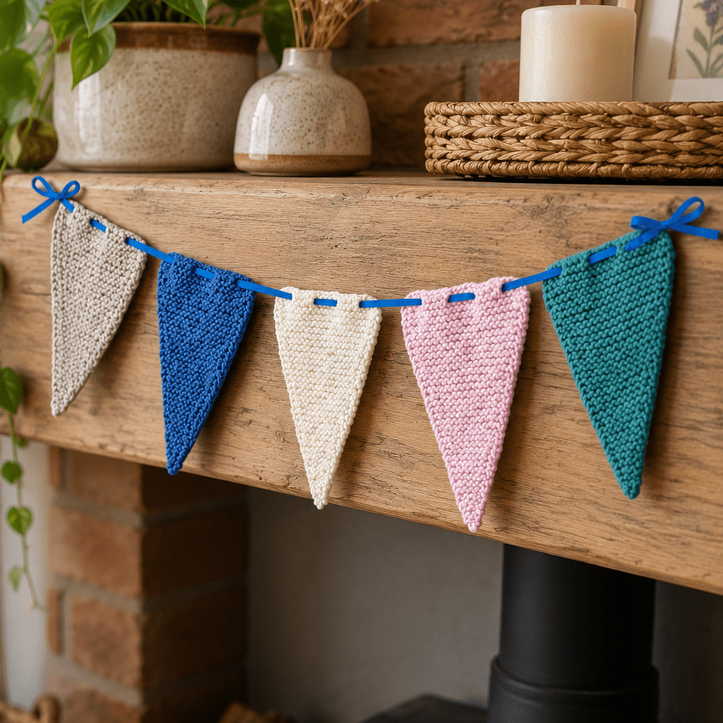 Bunting Knitting Pattern PDF Download - Fitting in Knitting