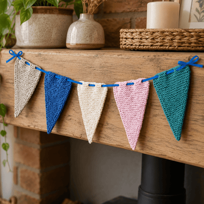 Bunting Knitting Pattern PDF Download - Fitting in Knitting