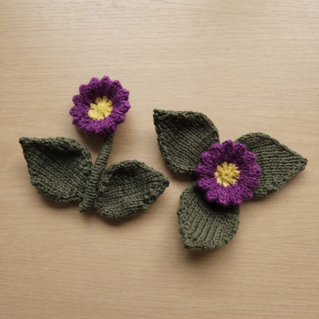 Flower Knitting Pattern PDF Download - Fitting in Knitting