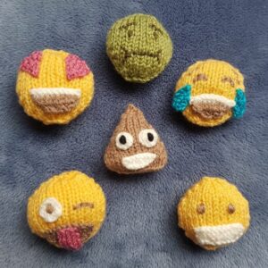 Emoji-style Face Knitting Pattern PDF Download
