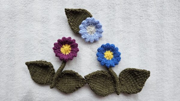 Flower Knitting Pattern PDF Download