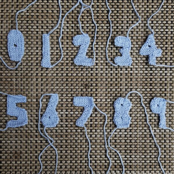 Numbers Knitting Pattern PDF Download