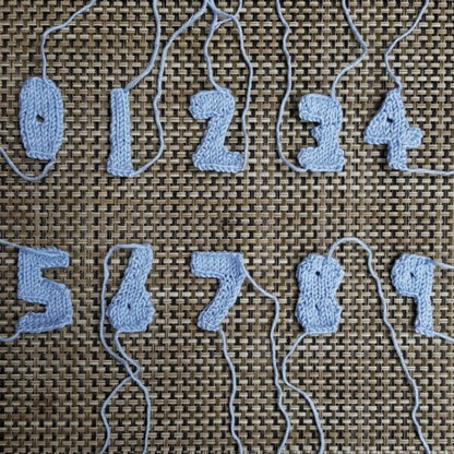 Numbers Knitting Pattern PDF Download
