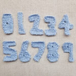 Numbers Knitting Pattern PDF Download – Fitting in Knitting
