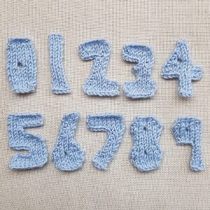 Numbers Knitting Pattern PDF Download