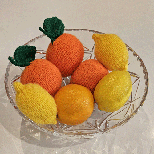 Oranges & Lemons Knitting Pattern PDF Download - Fitting in Knitting
