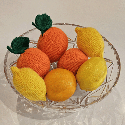Oranges & Lemons Knitting Pattern PDF Download - Fitting in Knitting